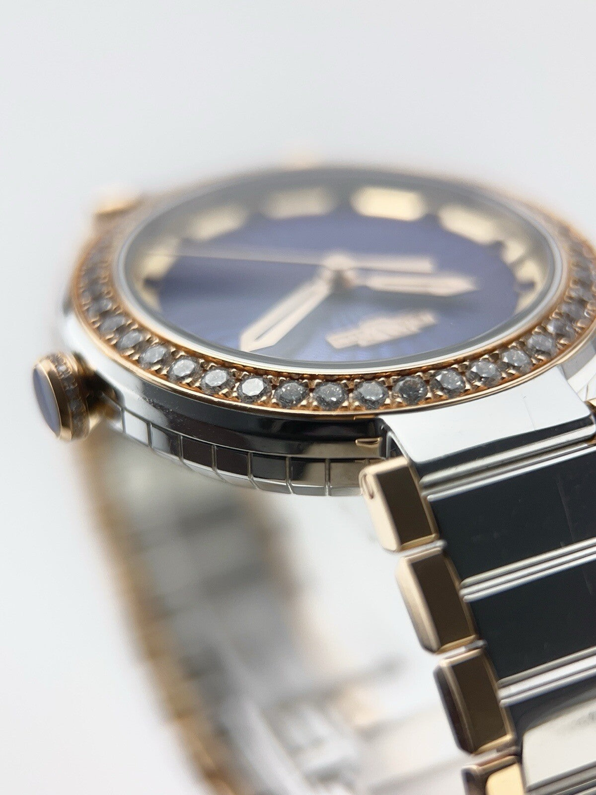 DeWitt Blue Empire 18k Rose Gold and Steel Blue Dial 36mm Quartz Unisex Watch