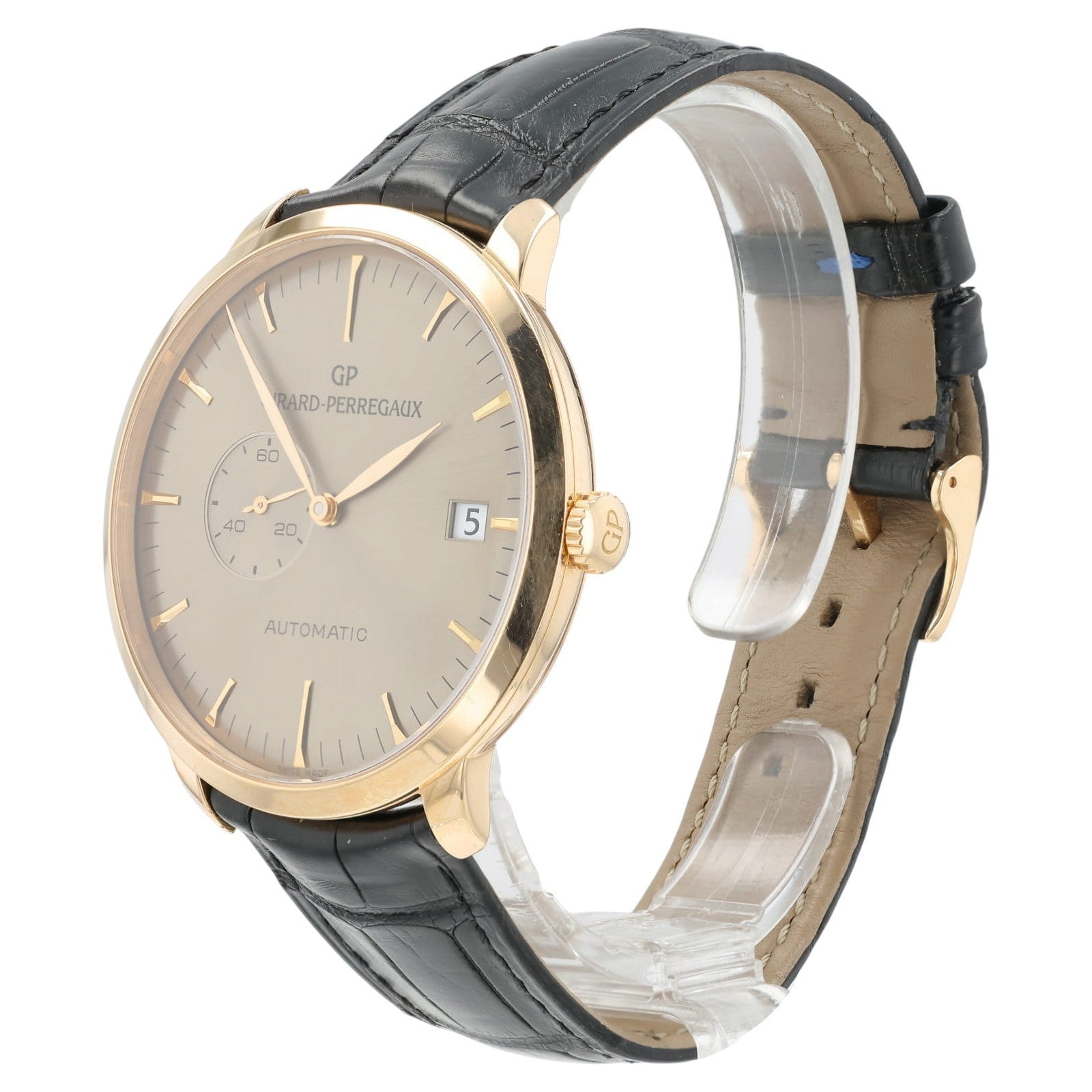 Girard Perregaux 1966 Brown Dial 18K Rose Gold 41mm Automatic Swiss Made 49543