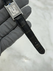 Cartier Tank Basculante Small 25 x 22mm Quartz Steel W1011158 Selling As-Is
