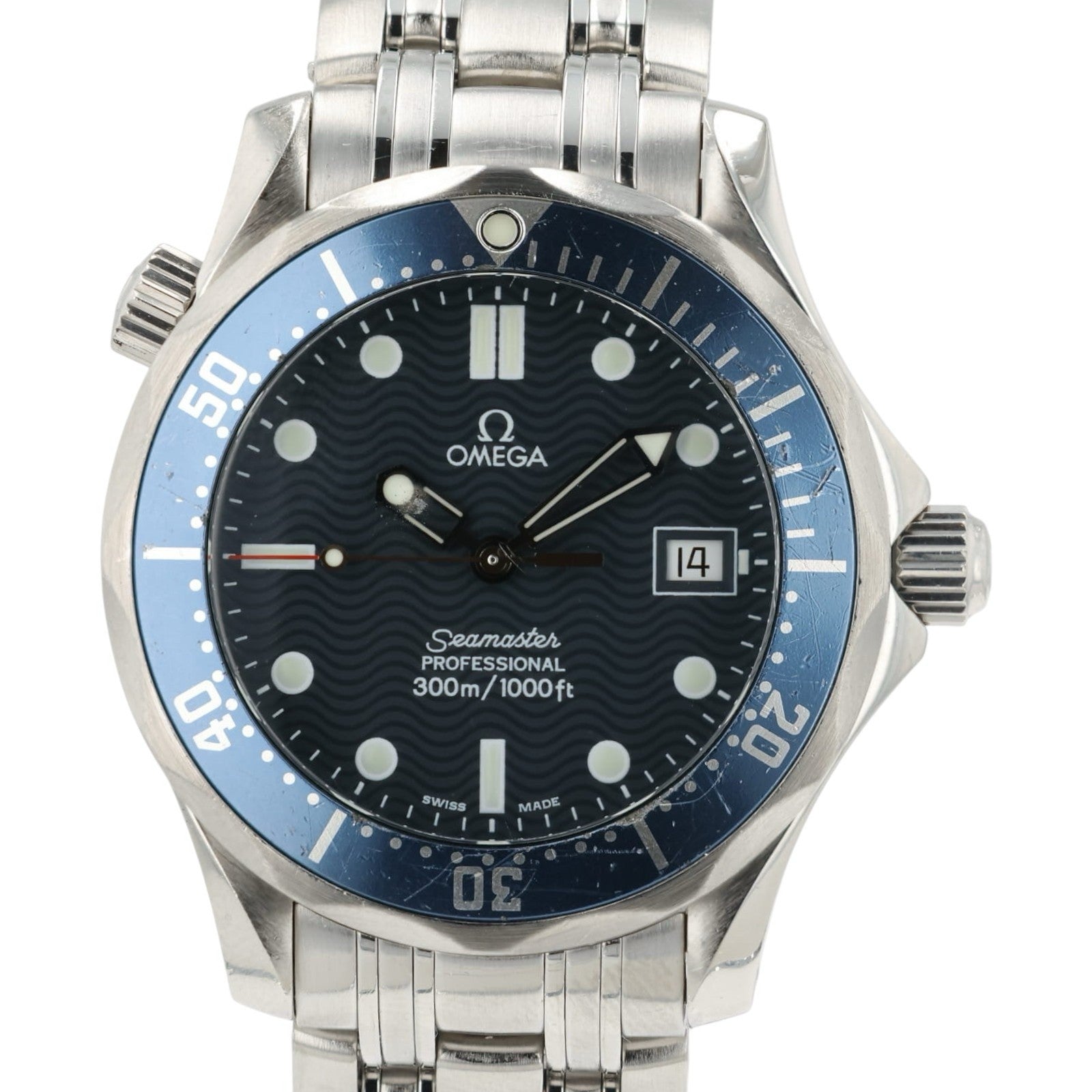 Omega Seamaster Blue Dial Stainless Steel 36mm Quartz Movement Mens 2562.80
