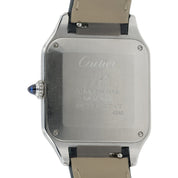 Cartier Santos Dumont Silver Dial Stainless Steel 31mm Quartz Mens WSSA0022