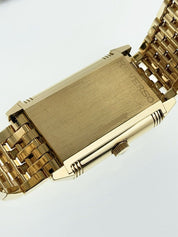 LeCoultre Reverso 18k Yellow Gold Silver Dial 26mm Manual Men's Watch 270.1.62