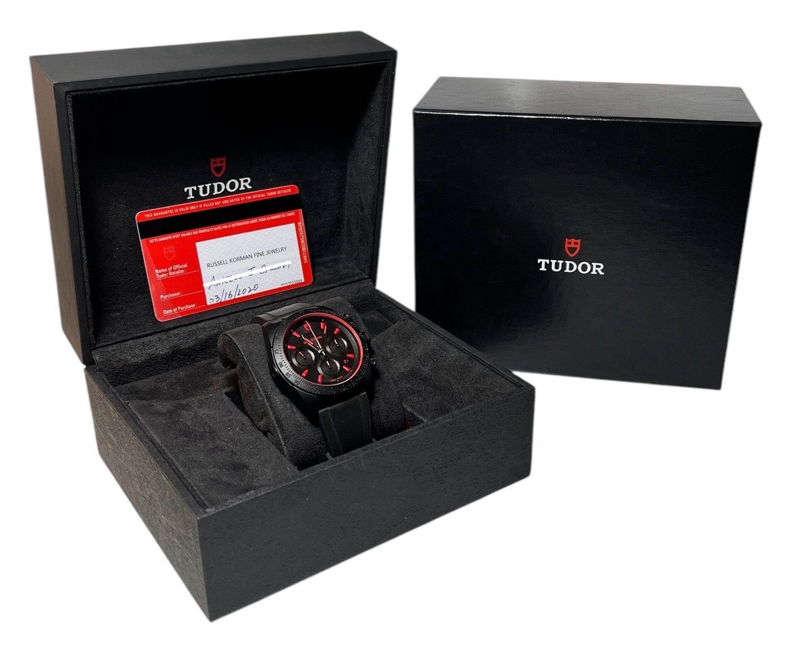 Tudor Fastrider Black Shield Ceramic Black Dial 42mm Automatic Mens Watch 42000C
