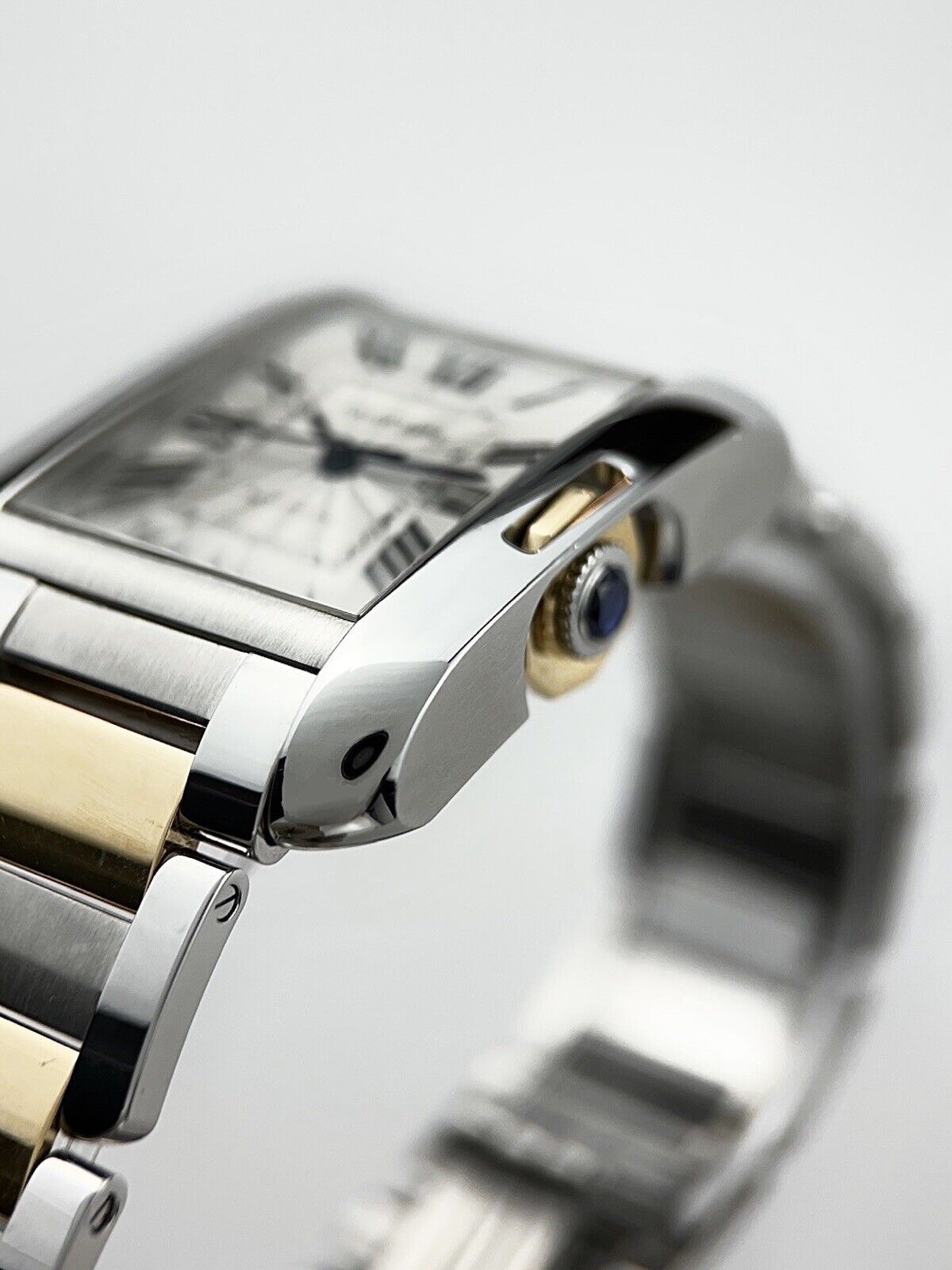 Cartier Tank Anglaise W5310007 Automatic Silver Dial Two Tone Auto Women's Watch