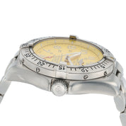 Breitling Superocean Stainless Steel Yellow Dial 41mm Automatic Mens A17345