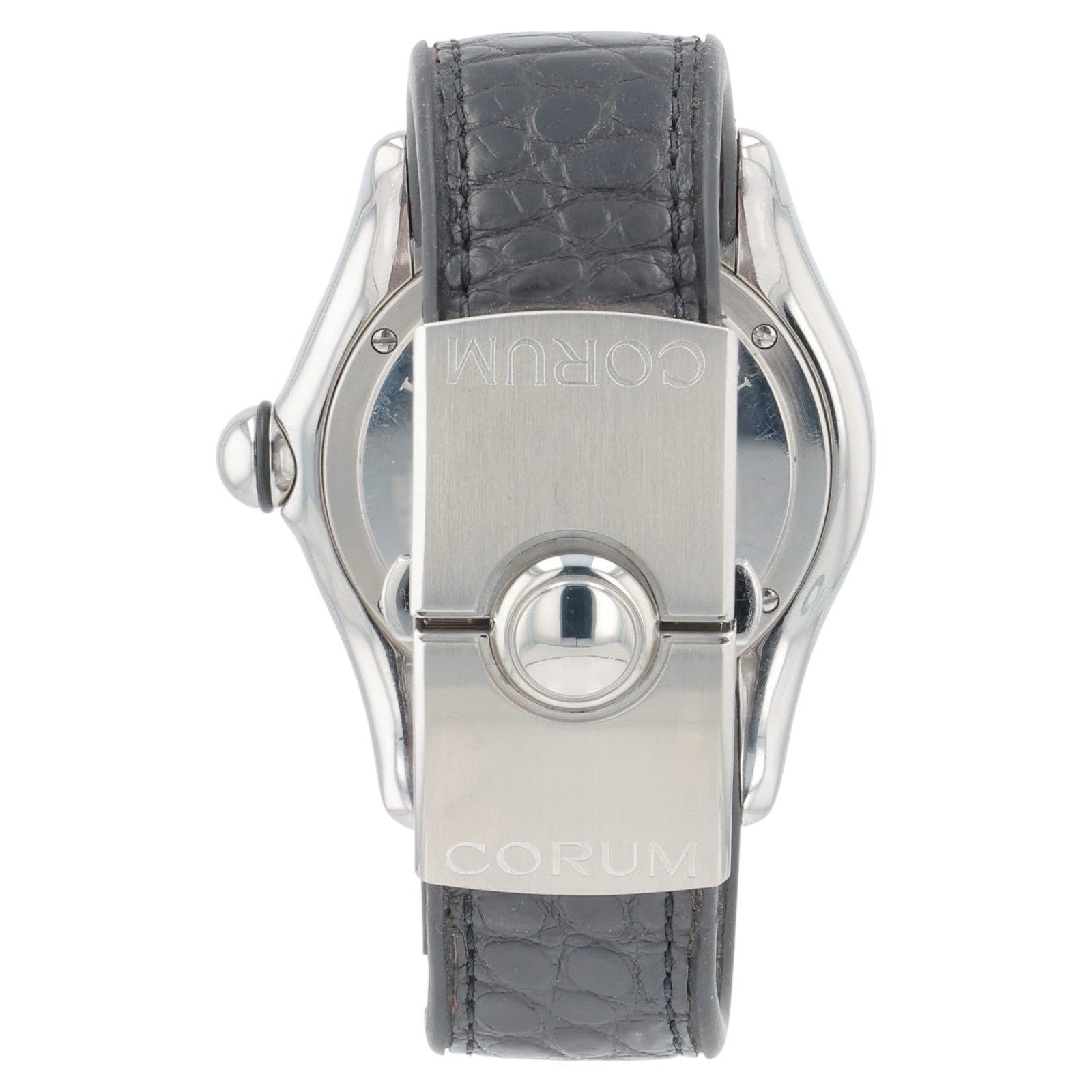 Corum Bubble American Flag Stainless Steel Black Dial 45mm Quartz 163.150.20