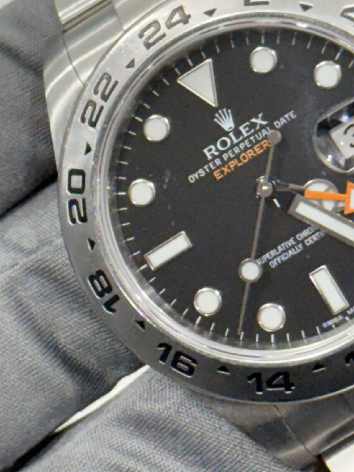 Rolex Explorer II Stainless Steel Black Orange 42mm Automatic Men’s Watch 216570