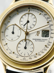 Audemars Piguet 18k Gold Huitieme Chronograph 25644 Automatic Vintage Watch