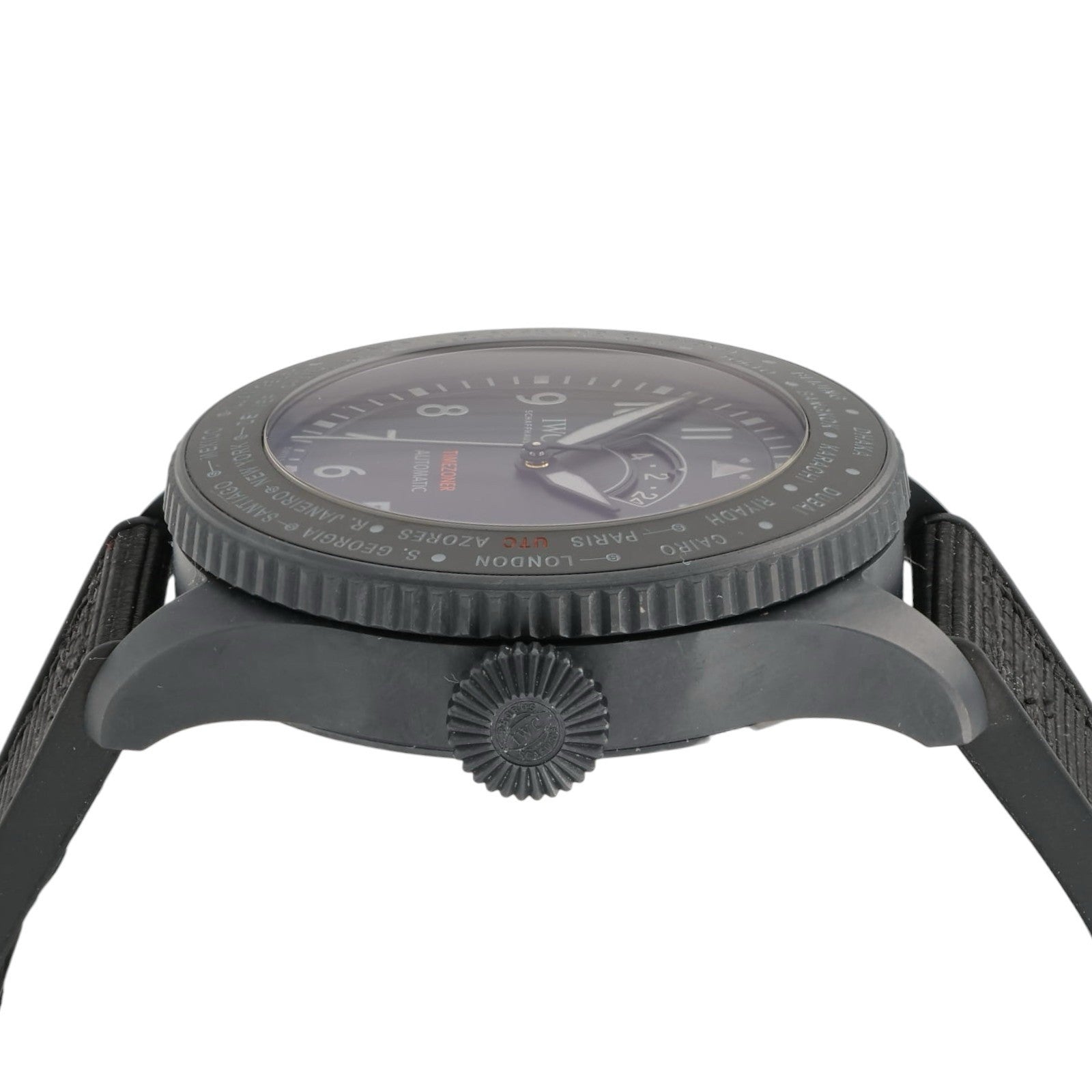 IWC Pilot Timezoner Top Gun Black Dial Ceramic 46mm Auto Men’s Watch IW395505