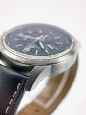 Breitling Transocean Stainless Steel Blue Dial 46mm Automatic Men's Watch AB0510