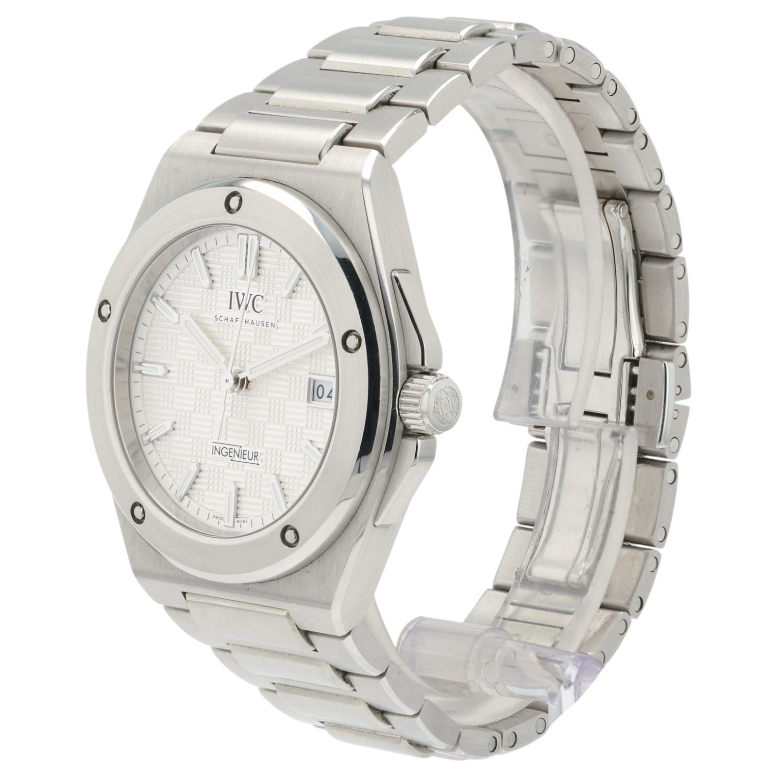IWC Ingenieur Date White Dial Steel 40mm Automatic Men’s Watch IW328902