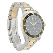 Rolex Submariner Date Gold & Steel Black Dial 40mm Automatic Men’s Watch 16613LN