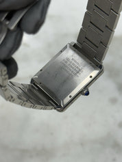Cartier Tank Solo Date XL Roman Stainless Steel 31mm Automatic Men’s Watch 3515