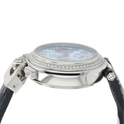 NEW 2025 Bovet Sportster Diamond Bezel Steel Blue Dial 40mm Auto Watch SP0187