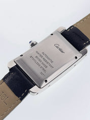 Cartier Tank Americaine Steel Silver Dial 23mm Automatic Unisex Watch WSTA0017