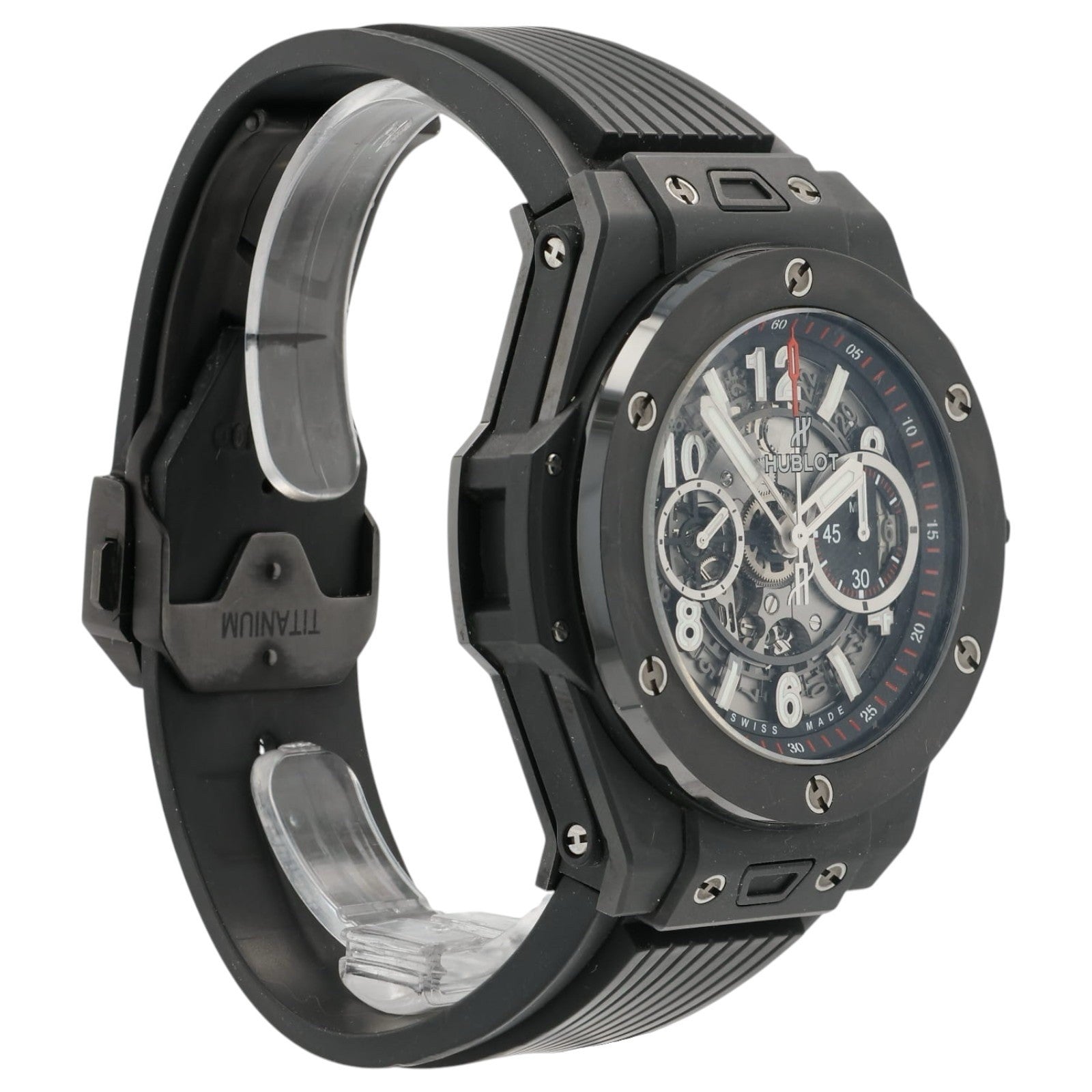 Hublot Big Bang Unico Black Dial Ceramic 45mm Auto Mens Watch 411.C1.1170.RX