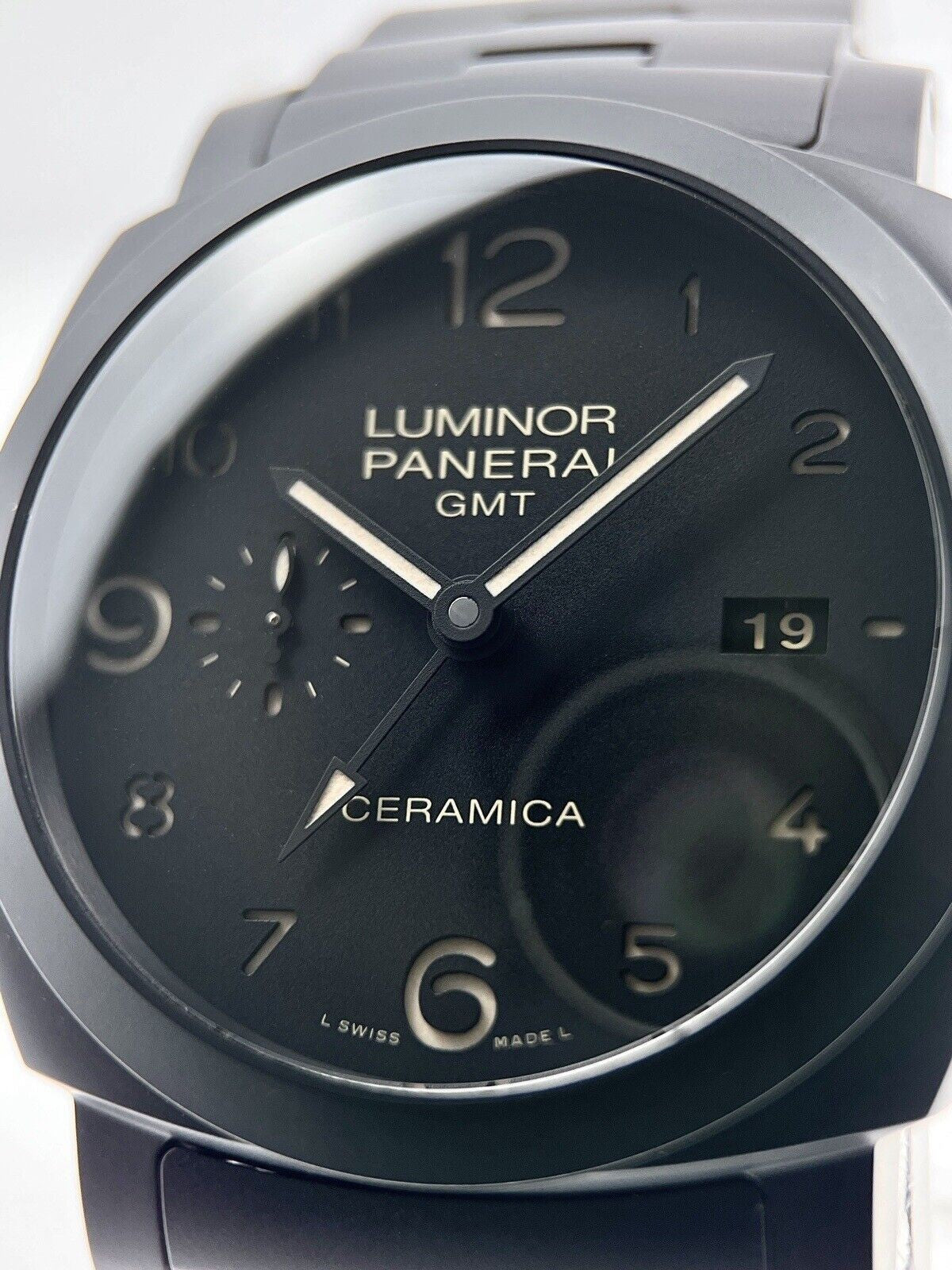 Panerai Ceramica Tuttonero Luminor GMT 1950 3 Days 44mm Auto Mens Watch PAM00438