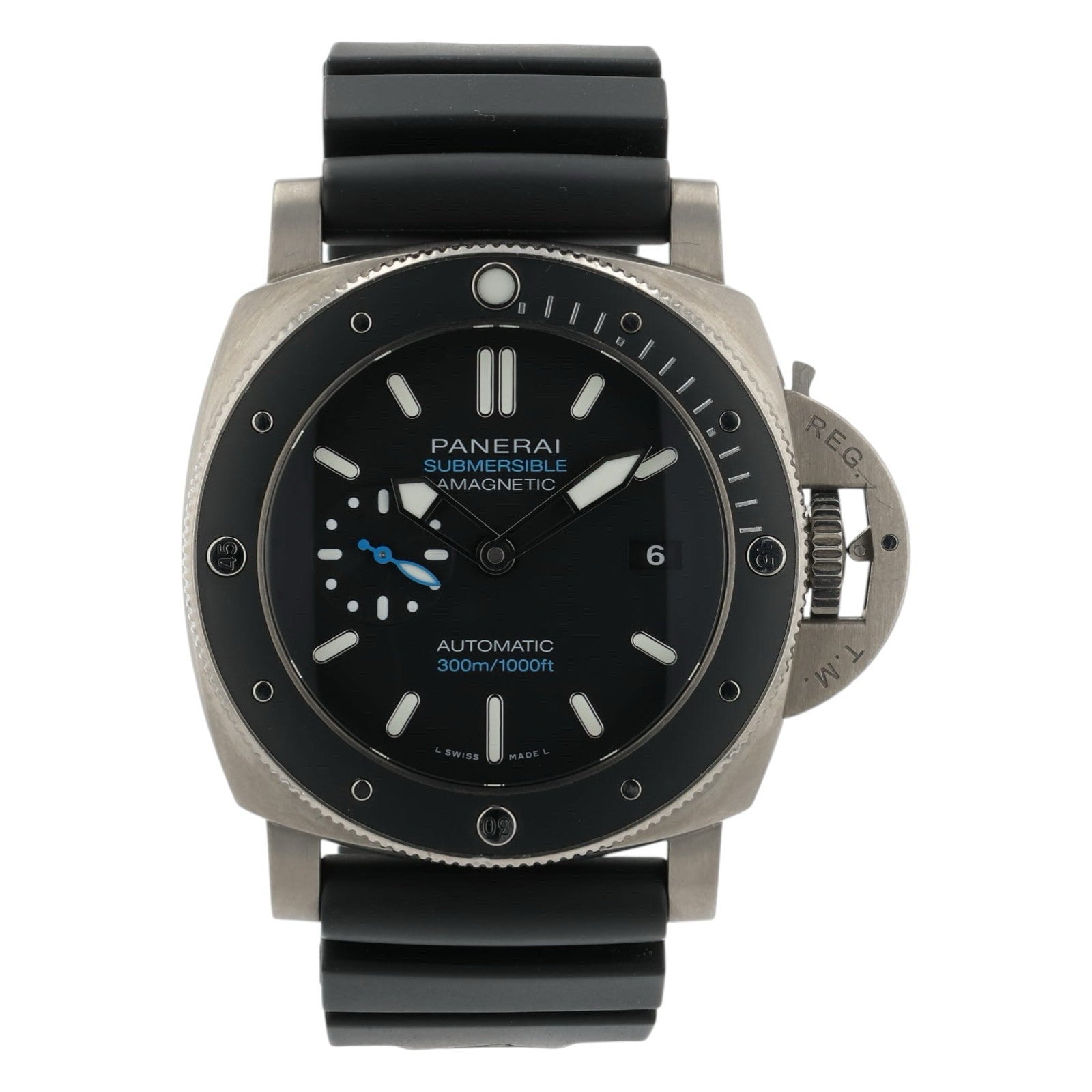 Panerai Submersible Black Dial Titanium 47mm Automatic Men’s Watch PAM01389