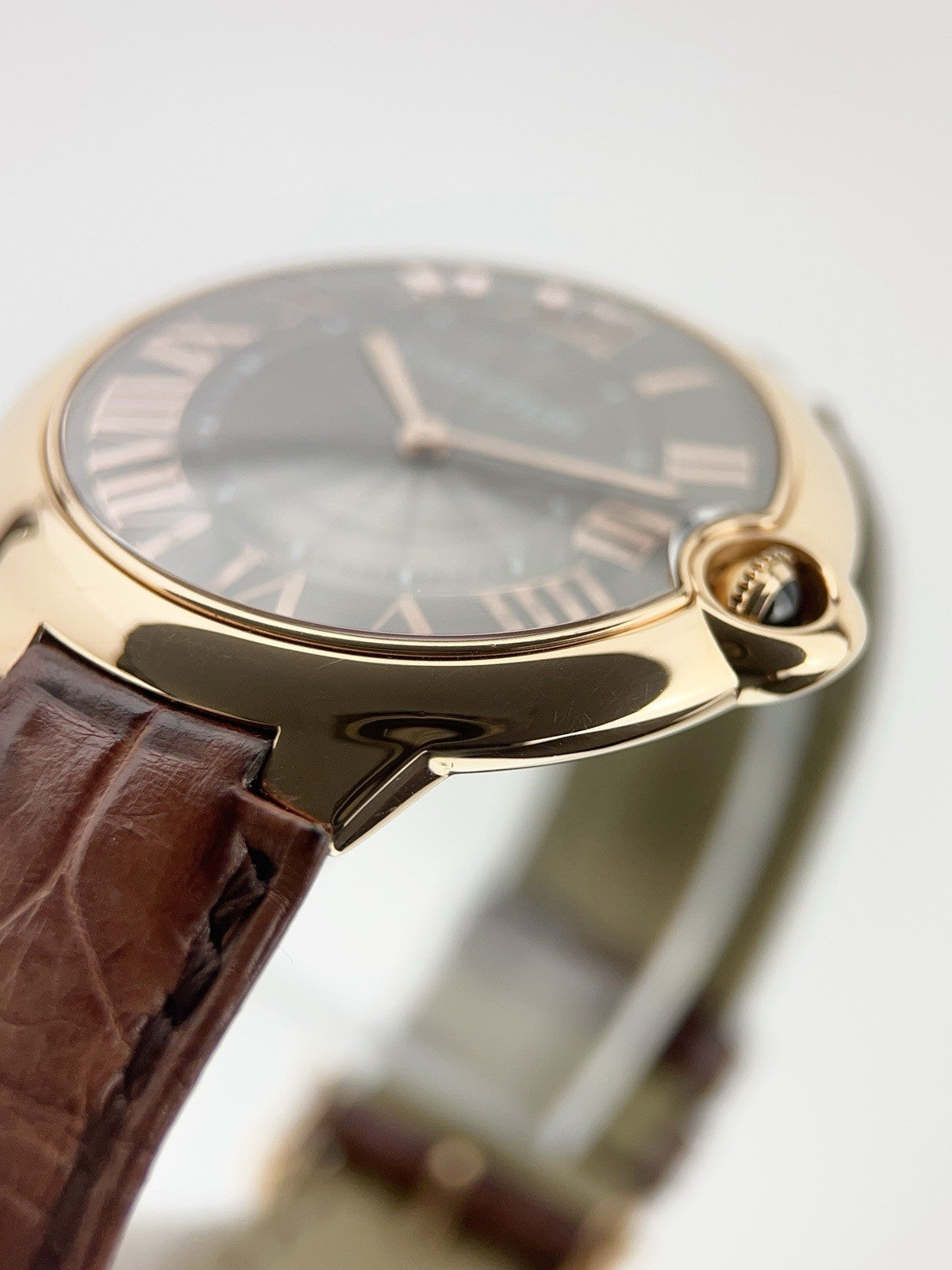 Cartier Ballon Bleu 18k Rose Gold Grey Dial 40mm Manual Wind Men’s WGBB0020