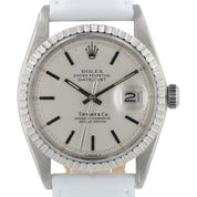Rolex Datejust Tiffany and Co. Silver Dial Steel 36mm Automatic Men’s Watch 1603