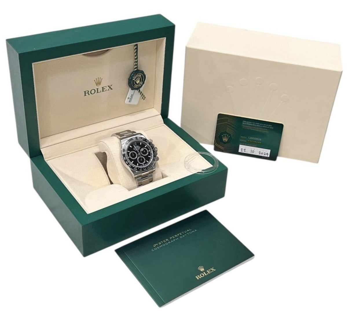 Rolex Daytona Stainless Steel Black Dial 40mm Automatic Mens Watch 126500LN