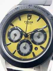 Tudor Fastrider Chrono Stainless Steel Yellow 42mm Automatic Men’s Watch 42010