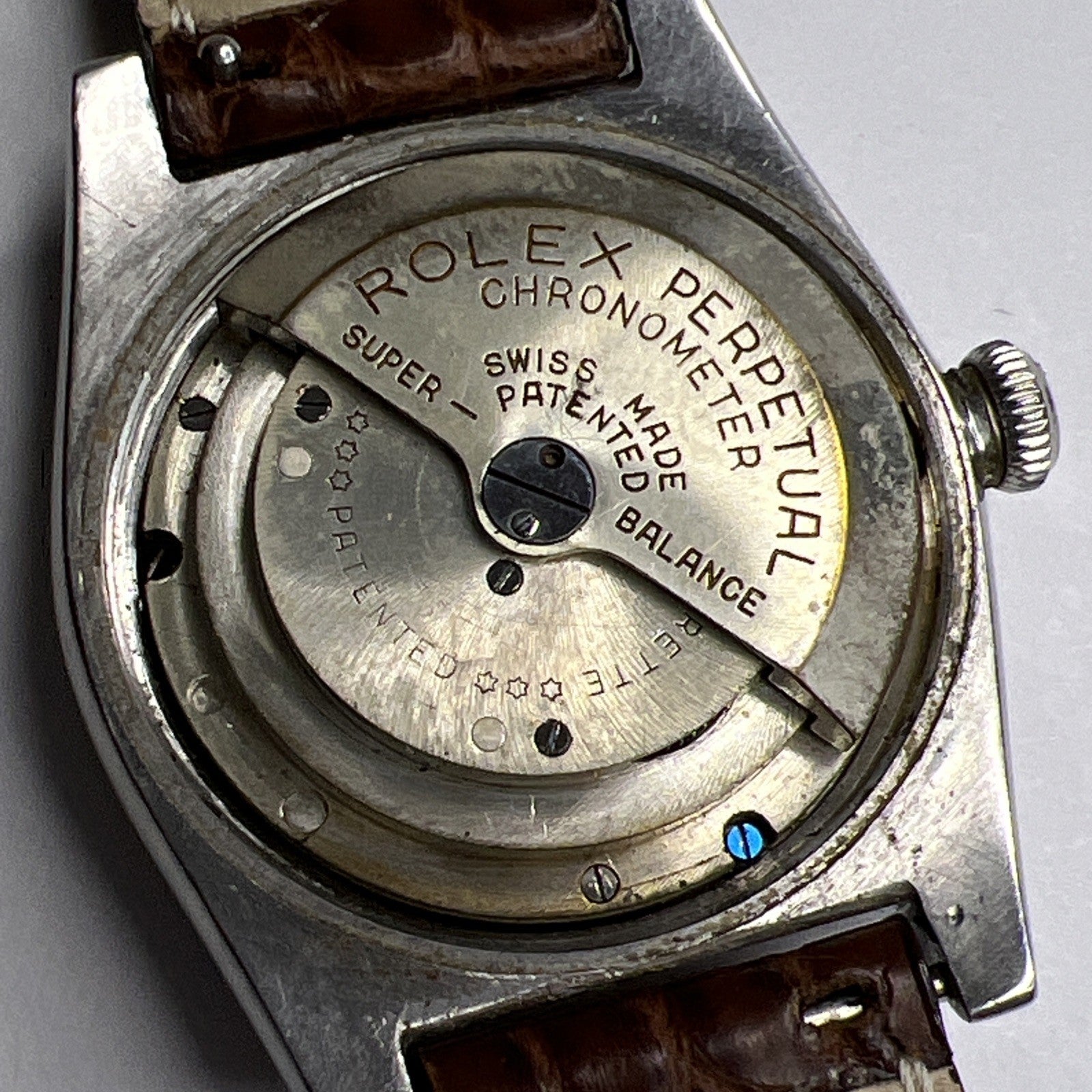 Vintage 32mm Rolex Oyster Perpetual Brevetee Chronometer Watch NOT WORKING