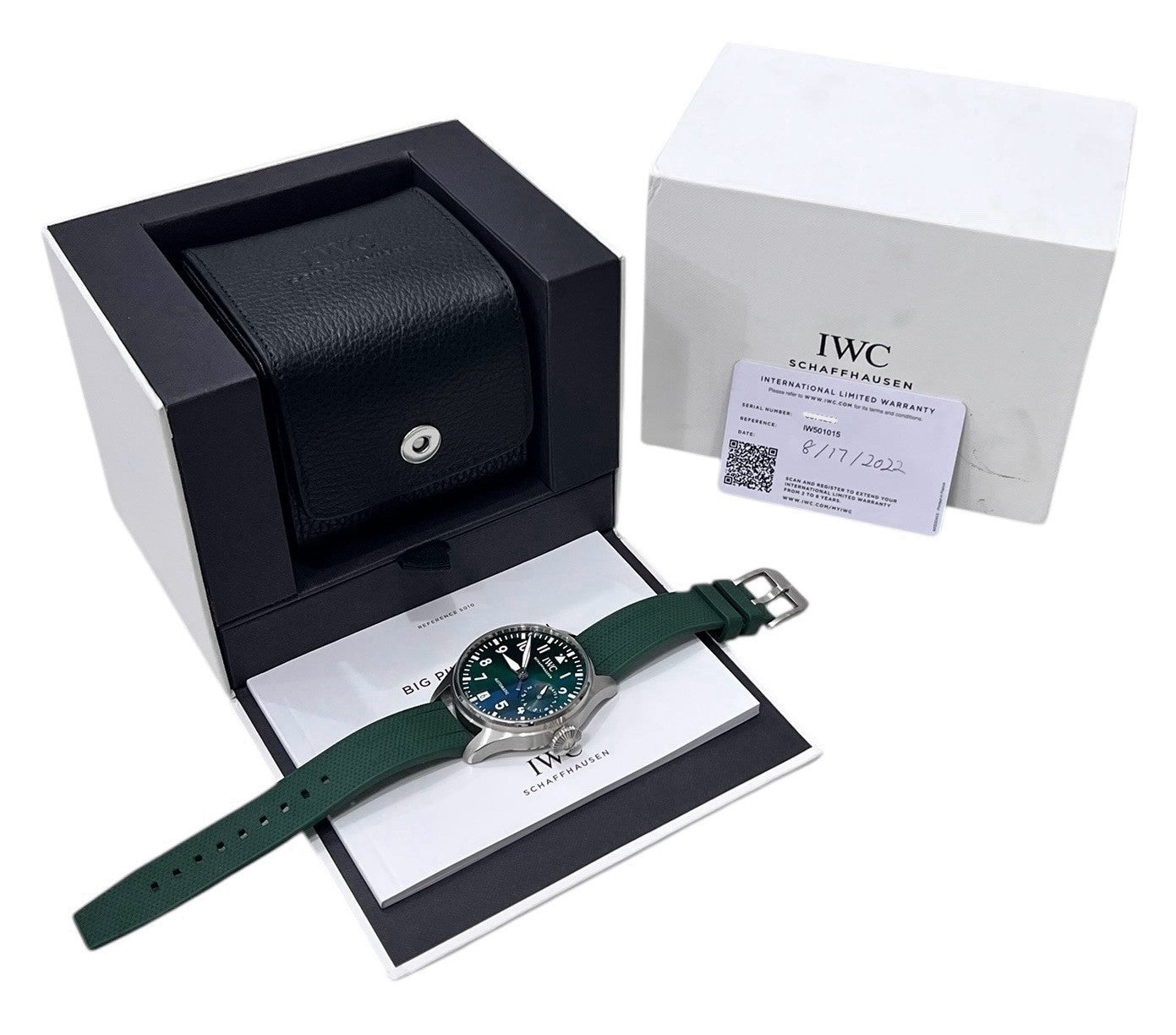 IWC Big Pilot Stainless Steel Green Dial 46.2mm Automatic Men’s Watch IW501015