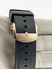 Breitling Chronomat 18k Rose Gold Gray Dial 42mm Automatic Mens Watch RB0134