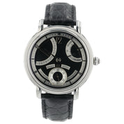 Maurice Lacroix Masterpiece Black Dial Stainless Steel 44mm Manual Wind MP7068