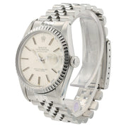 Rolex Datejust Silver Color Dial Stainless Steel 36mm Automatic Mens Watch 16030