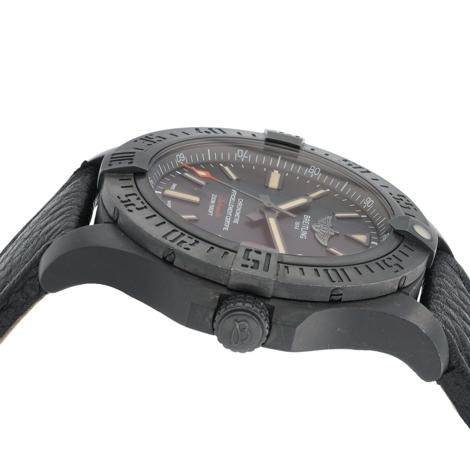 Breitling Avenger Blackbird Titanium Black Dial 44mm Automatic Mens Watch V17311