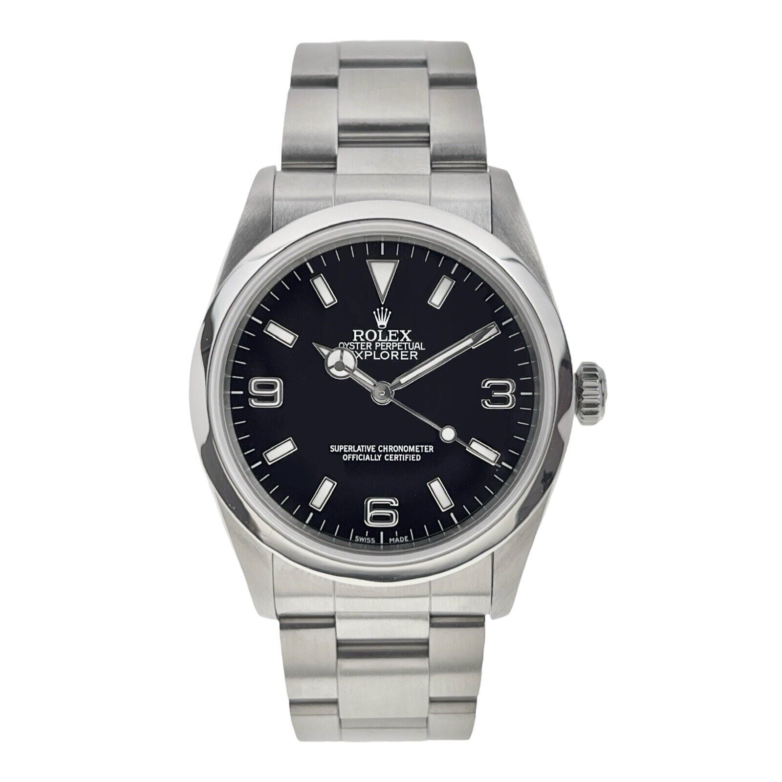 Rolex Explorer Steel Steel Black 36mm Automatic Men’s Watch 14270