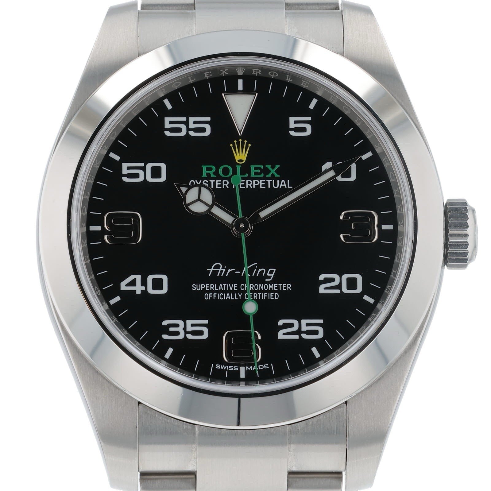 Rolex Air King Stainless Steel Black Dial 40mm Automatic Movement Men’s 116900