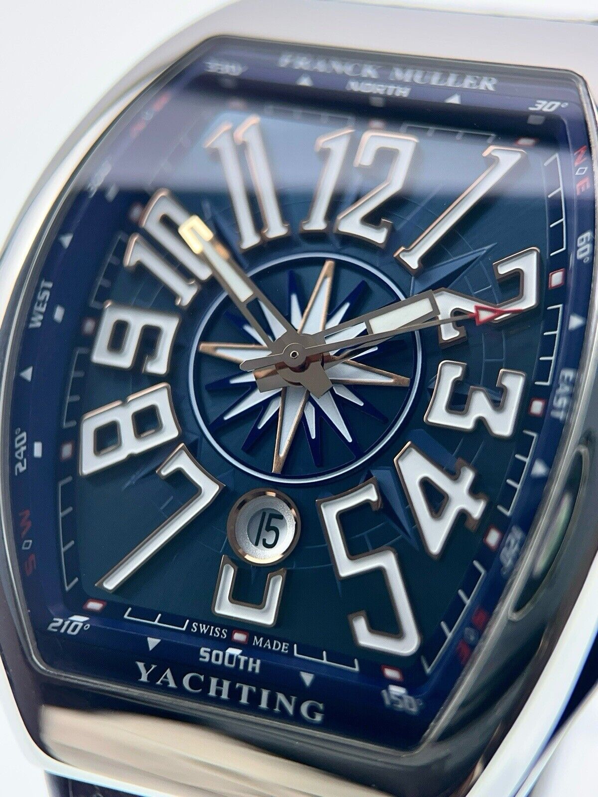 Franck Muller Vanguard Stainless Steel Blue Dial 44mm Automatic Men’s V45SCDT