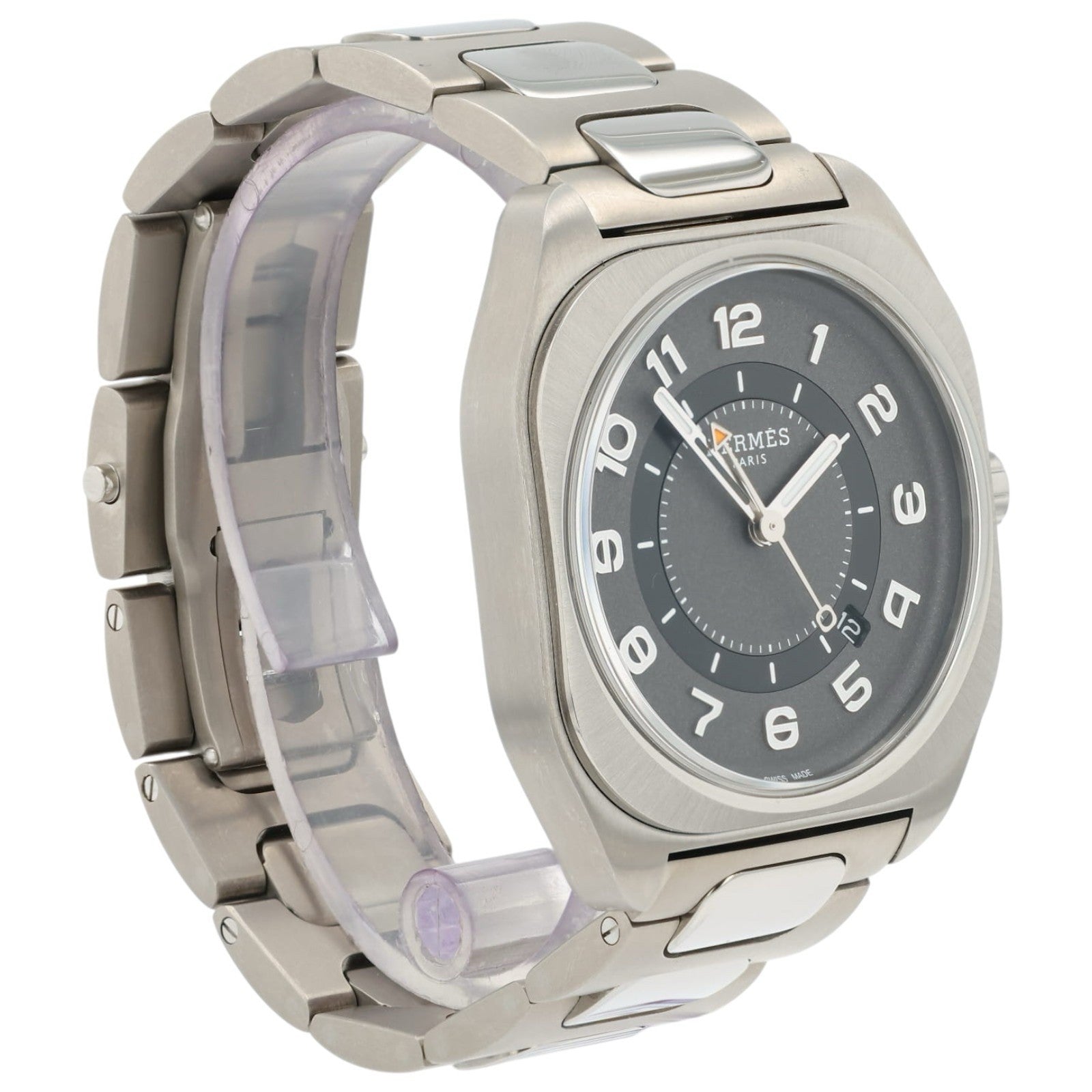 Hermes H08 Gray Dial Titanium 39mm Automatic Movement Mens Watch SP1.741