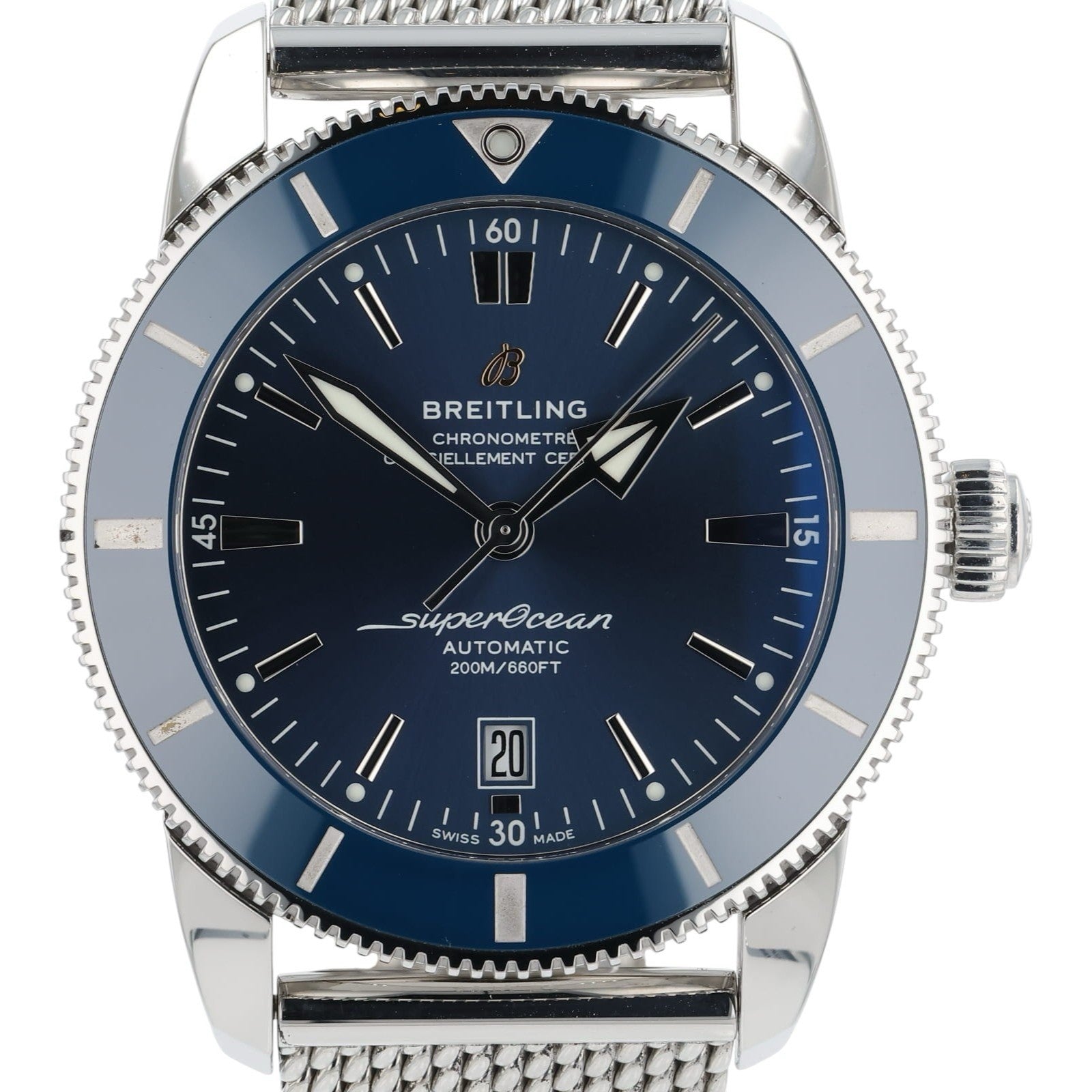 Breitling Superocean Heritage II Steel Blue Dial 46mm Automatic Men’s AB2020