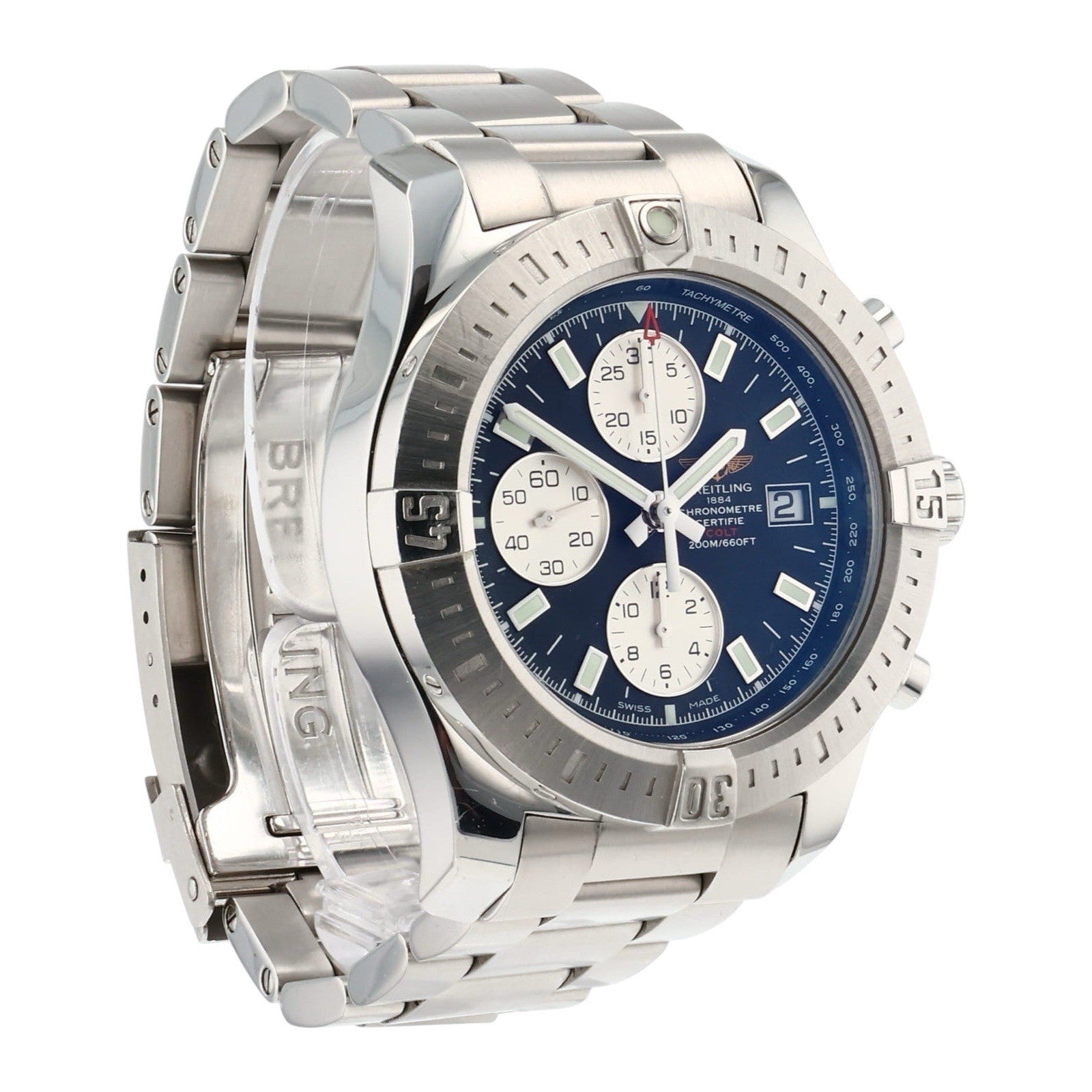 Breitling Colt Chronograph Black Dial Stainless Automatic Men’s Watch A13388
