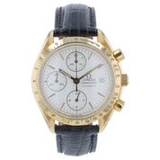 Omega Speedmaster 18k Yellow Gold White Dial 39mm Automatic Mens Watch 3611.20