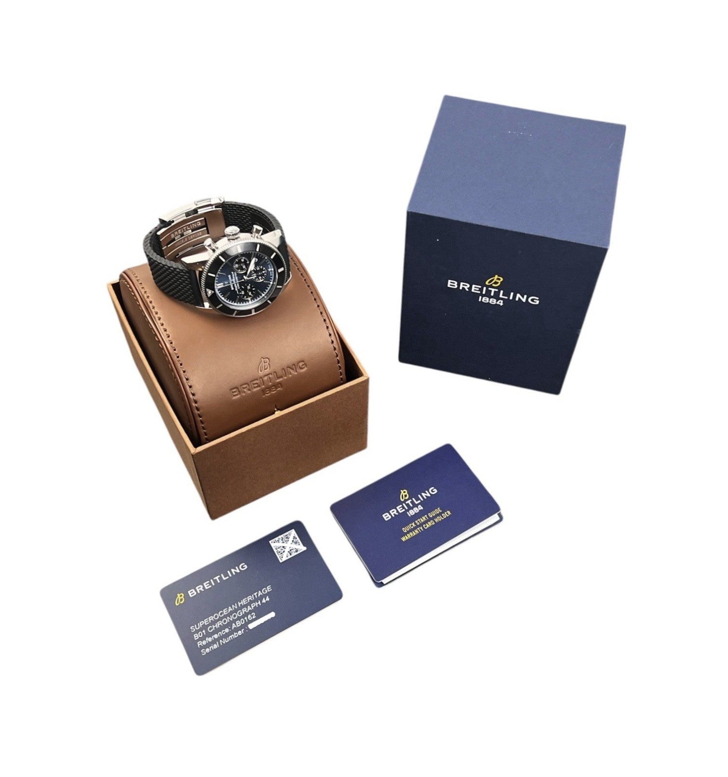 Breitling SuperOcean Blue Dial Stainless Steel 44mm Automatic Mens Watch AB0162
