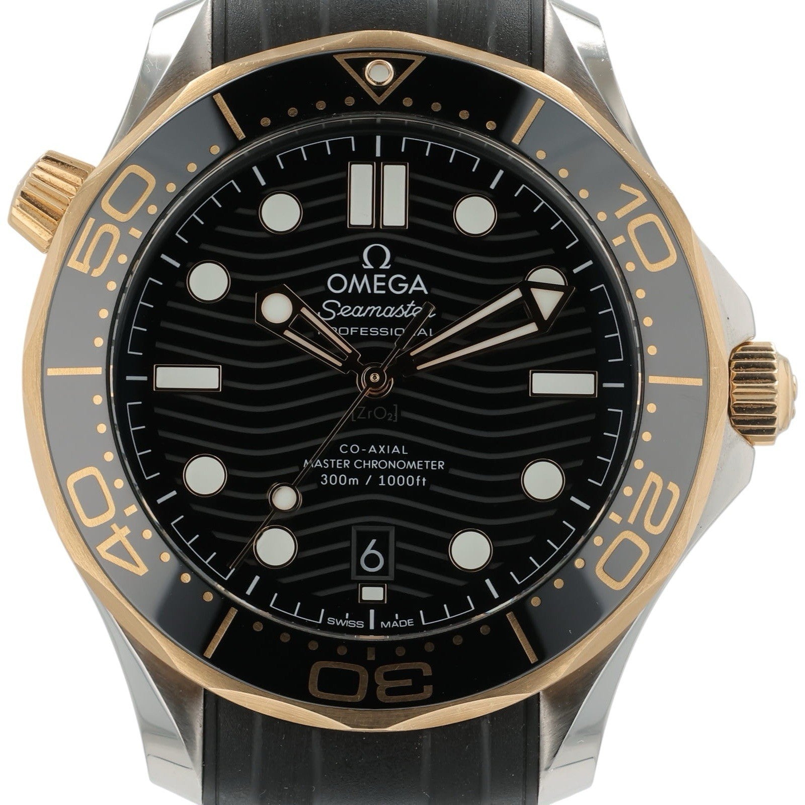 Omega Seamaster Steel & Rose Gold Black Dial 42mm Automatic 210.22.42.20.01.002