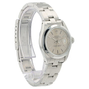 Rolex Ladies Date Silver Tapestry Dial 26mm Automatic Women’s Watch 69160