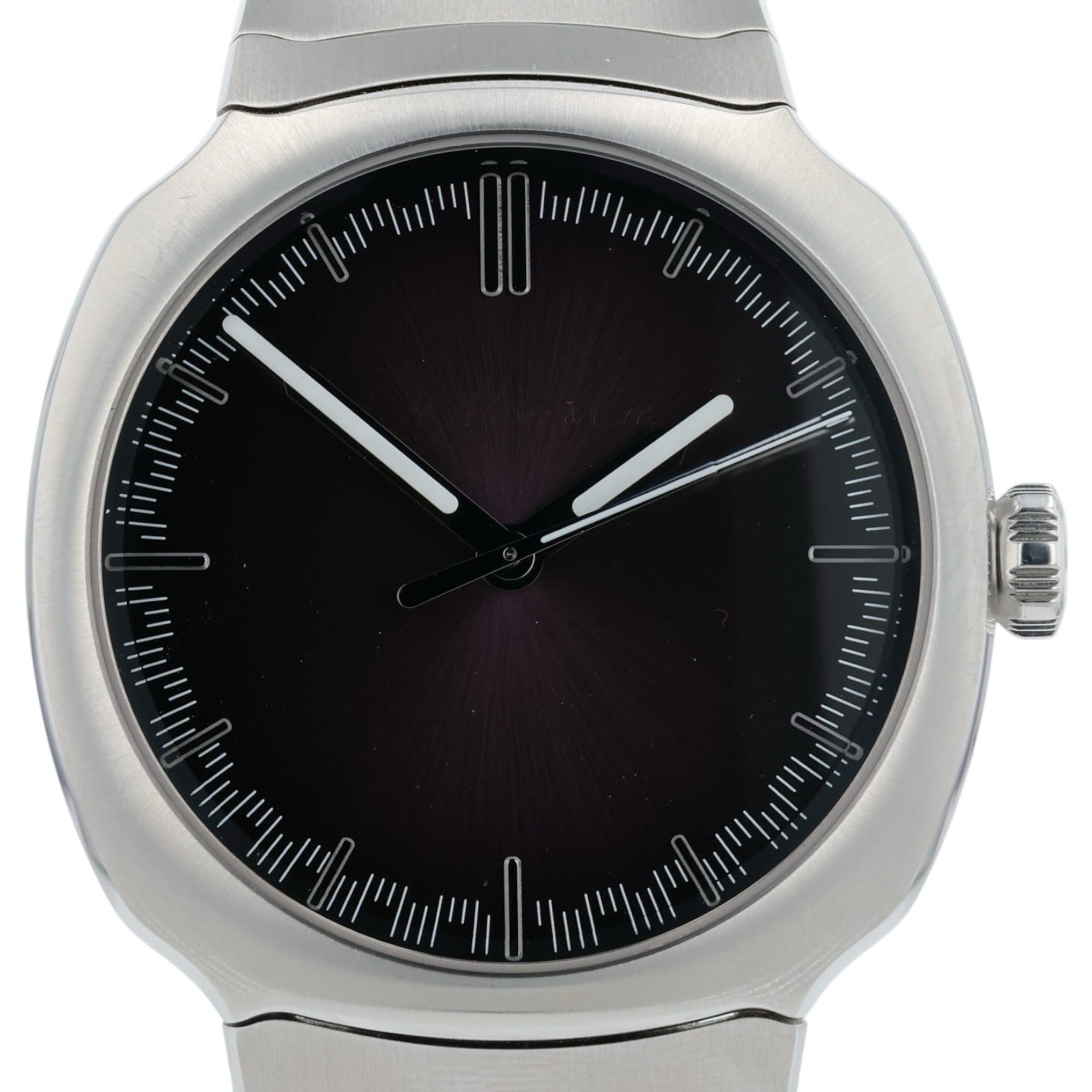 H. Moser & Cie. Streamliner Centre Seconds Purple Dial Steel 40mm Mens 6201-1201
