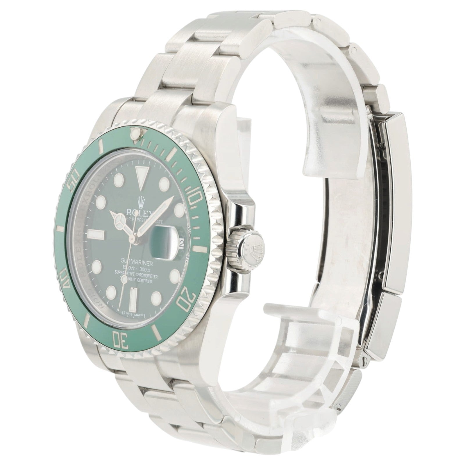Rolex Submariner “Hulk” Green Dial Steel 40mm Automatic Men's Watch 116610LV