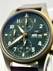 IWC Pilot's Watch Spitfire Chronograph Bronze Green Dial Automatic 41mm IW387902