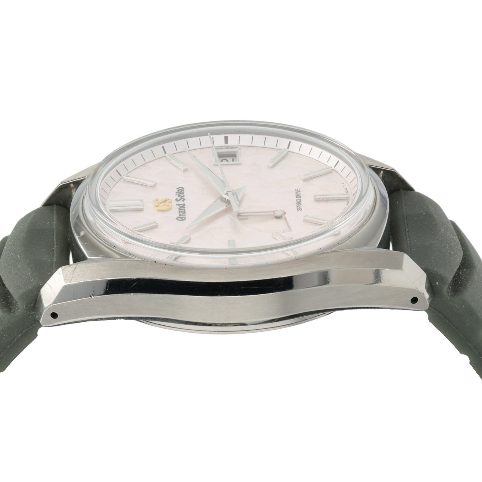 Grand Seiko Heritage Pink Dial Titanium 40mm Automatic Mens Watch SBGA443
