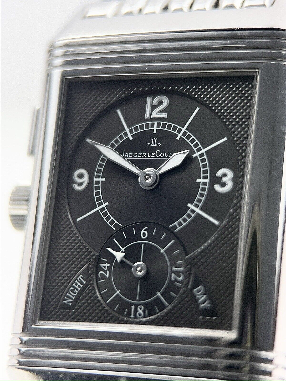 Jaeger LeCoultre Duo-Face Stainless Steel  Manual Wind Men's Watch Q2718110