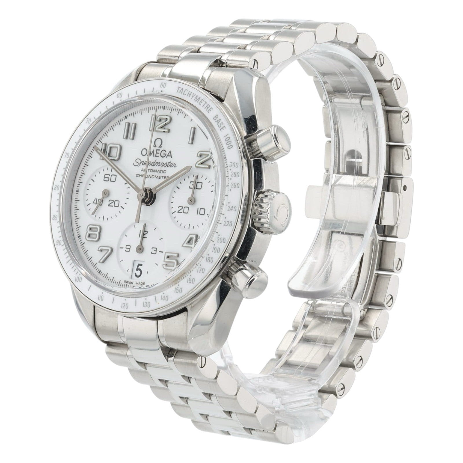 Omega Speedmaster Steel White Dial 38mm Automatic Mens Watch 324.33.38.40.04.001