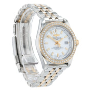 Breitling Ladies Galactic Sleek MOP Dial Gold & Steel 32mm Quartz Women’s C71330