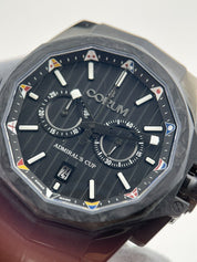 Corum Admirals Cup Chrono Men's Watch 01.0116 Steel PVD and Carbon